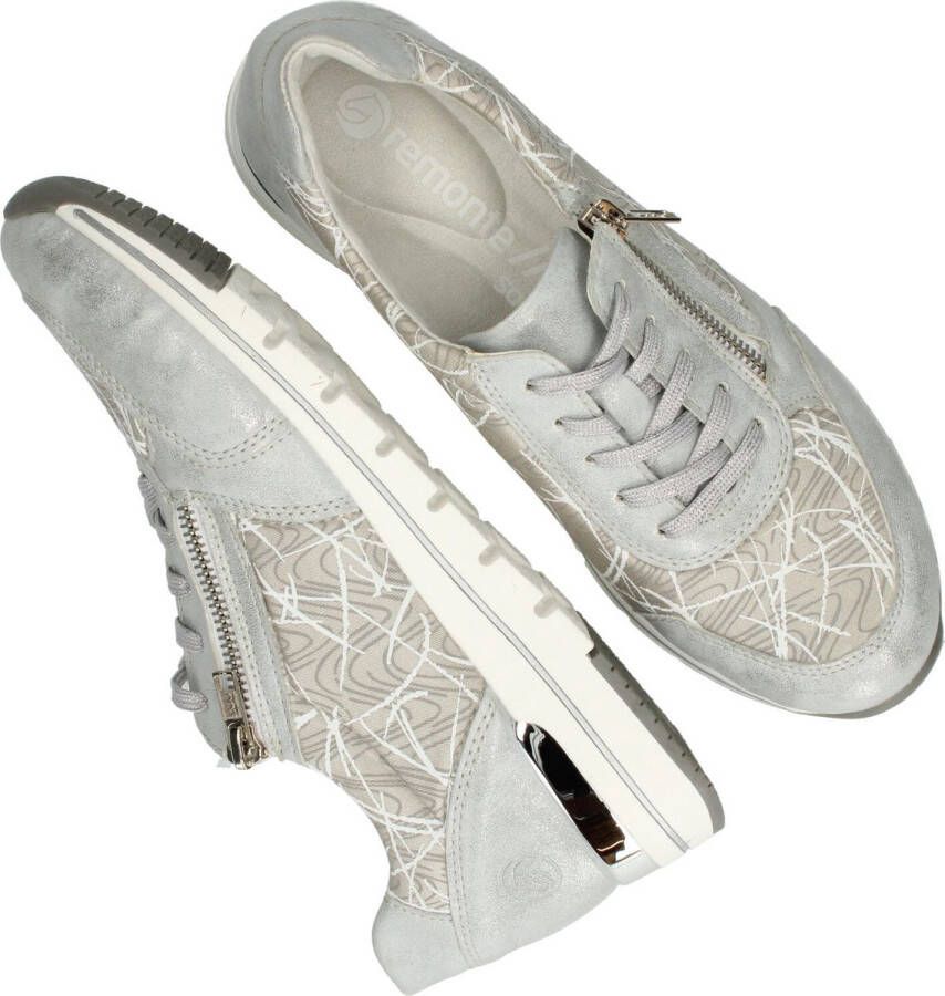 Remonte -Dames zilver sneakers