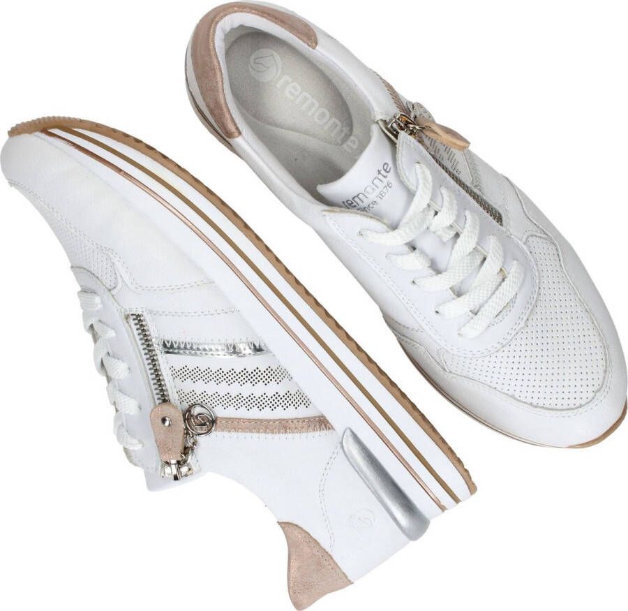 Remonte Plateausneakers ELLE-Collection met modieuze contrastafwerking vrijetijdsschoen halfhoge schoen veterschoen