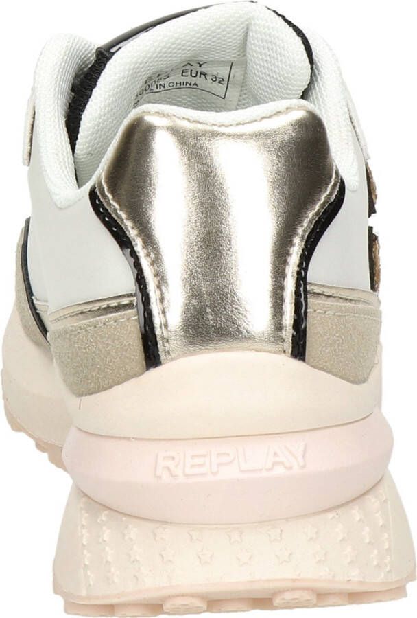 Replay Athena Jr-1 Lage sneakers Meisjes Beige