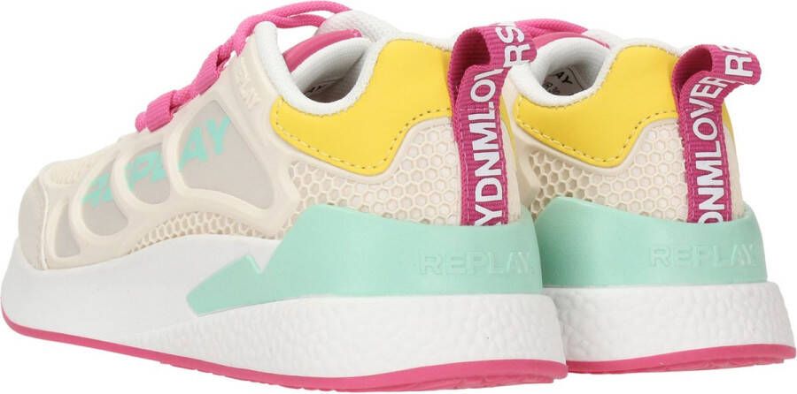 Replay Maze Jr. meisjes sneaker Beige multi