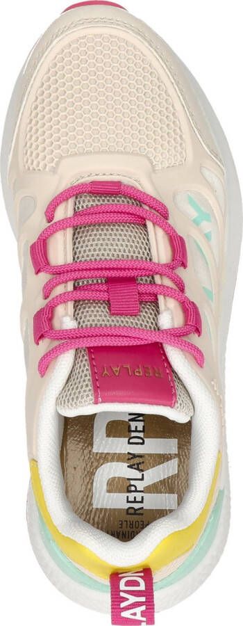 Replay Maze Jr. meisjes sneaker Beige multi