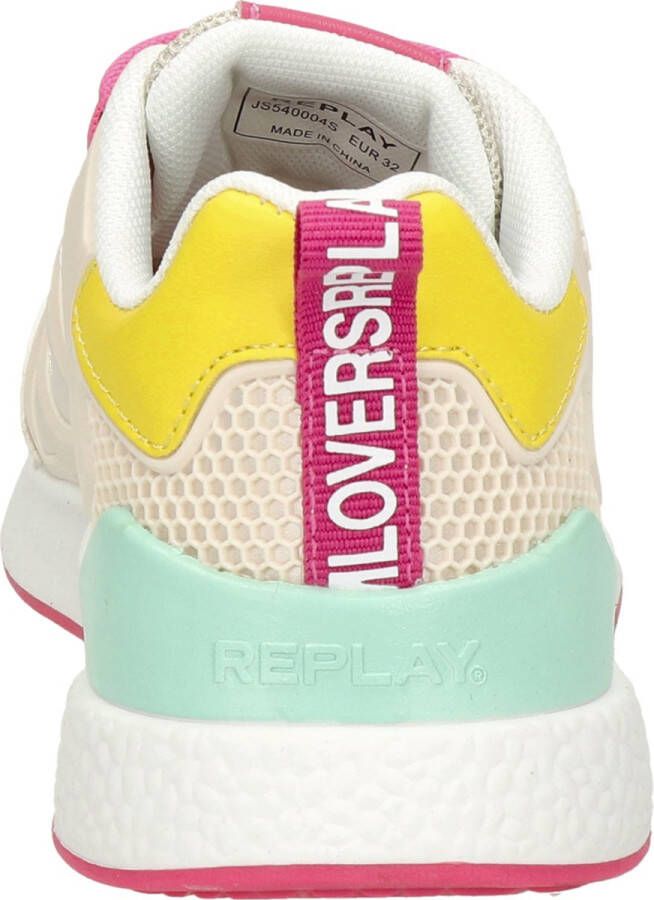 Replay Maze Jr. meisjes sneaker Beige multi