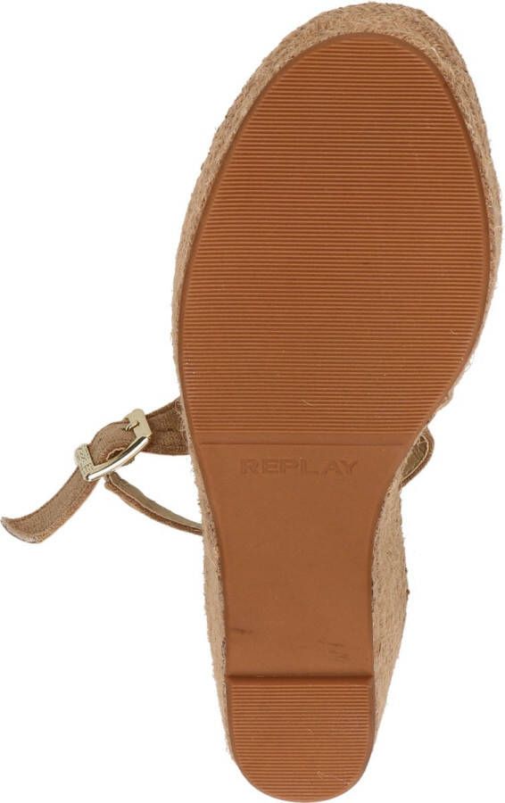 Replay Susan Micro Met Sandalen Touwzool beige - Foto 11