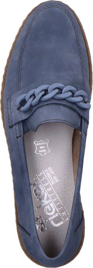 Rieker 51863-10 Mocassin jeansblauw