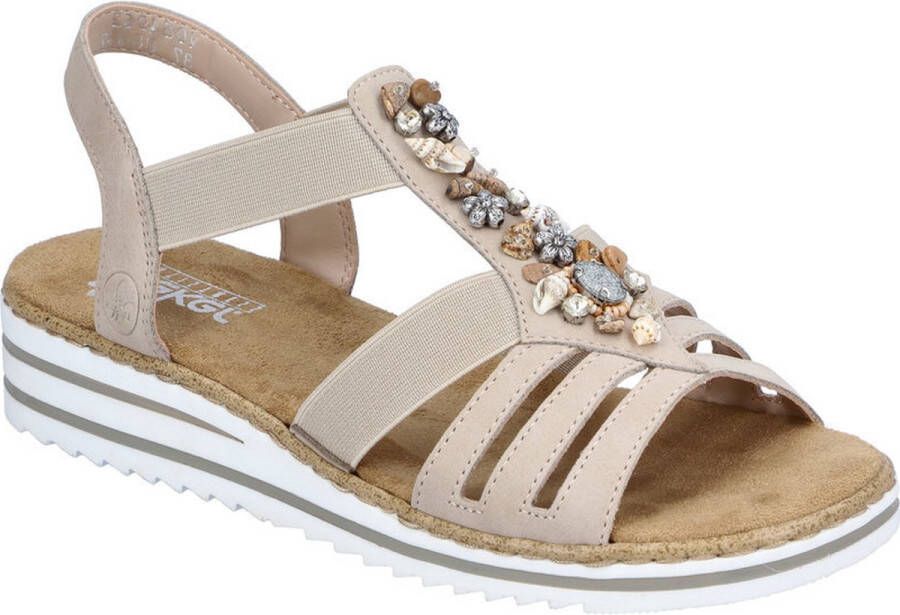 Rieker -Dames beige sandalen