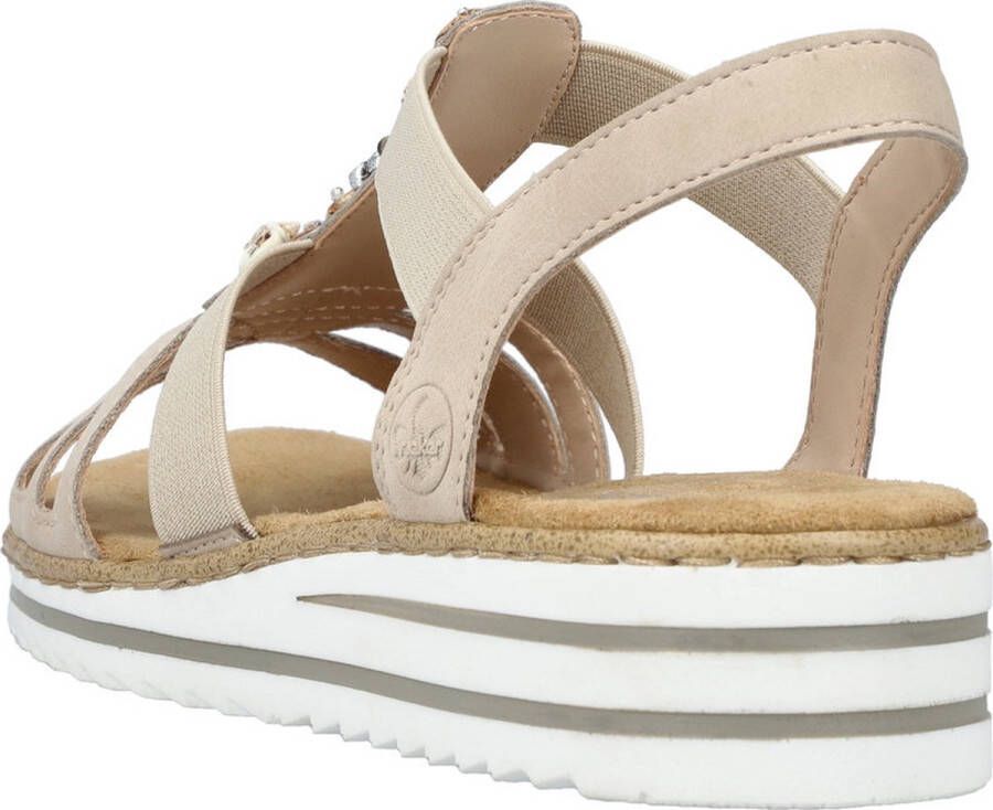 Rieker -Dames beige sandalen