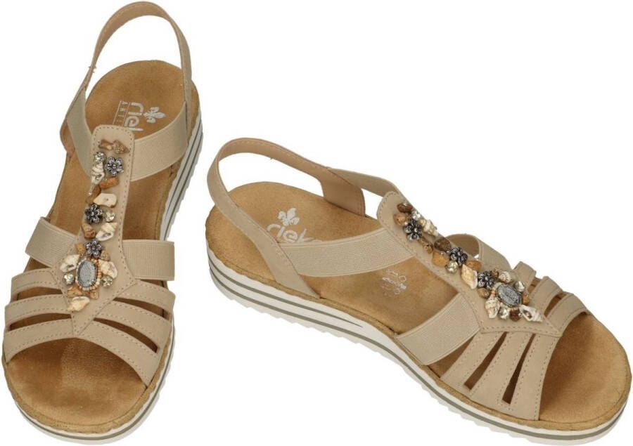 Rieker -Dames beige sandalen