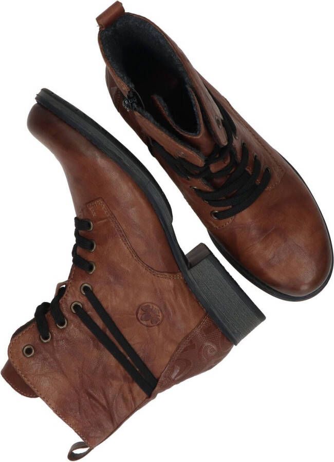 Rieker Bruine Cognackleurige Veterschoen voor Dames Brown Dames - Foto 2