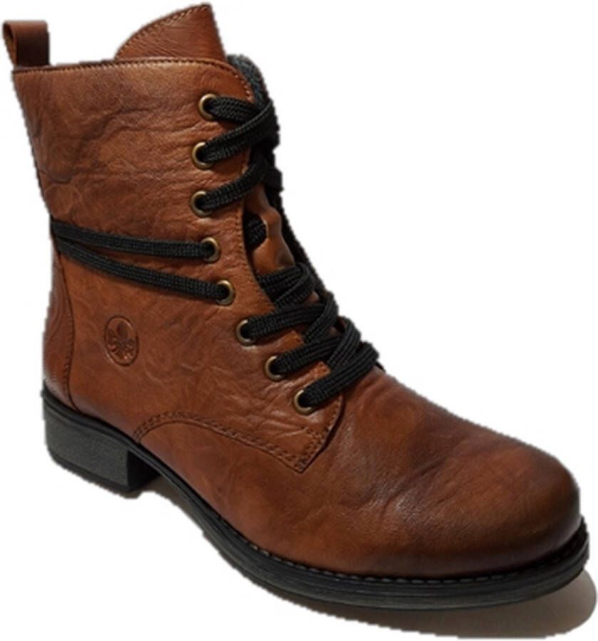 Rieker Bruine Cognackleurige Veterschoen voor Dames Brown Dames - Foto 10