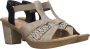 Rieker Elegante Comfortabele Sandalette Zwart Zilver Multicolor Dames - Thumbnail 6