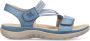 Rieker Blauwe Comfort Sandaal met Klittenbandsluiting Blue Dames - Thumbnail 81