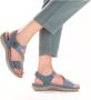 Rieker Blauwe Comfort Sandaal met Klittenbandsluiting Blue Dames - Thumbnail 117