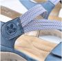 Rieker Blauwe Comfort Sandaal met Klittenbandsluiting Blue Dames - Thumbnail 119