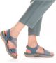 Rieker Blauwe Comfort Sandaal met Klittenbandsluiting Blue Dames - Thumbnail 94