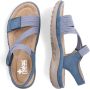 Rieker Blauwe Comfort Sandaal met Klittenbandsluiting Blue Dames - Thumbnail 95