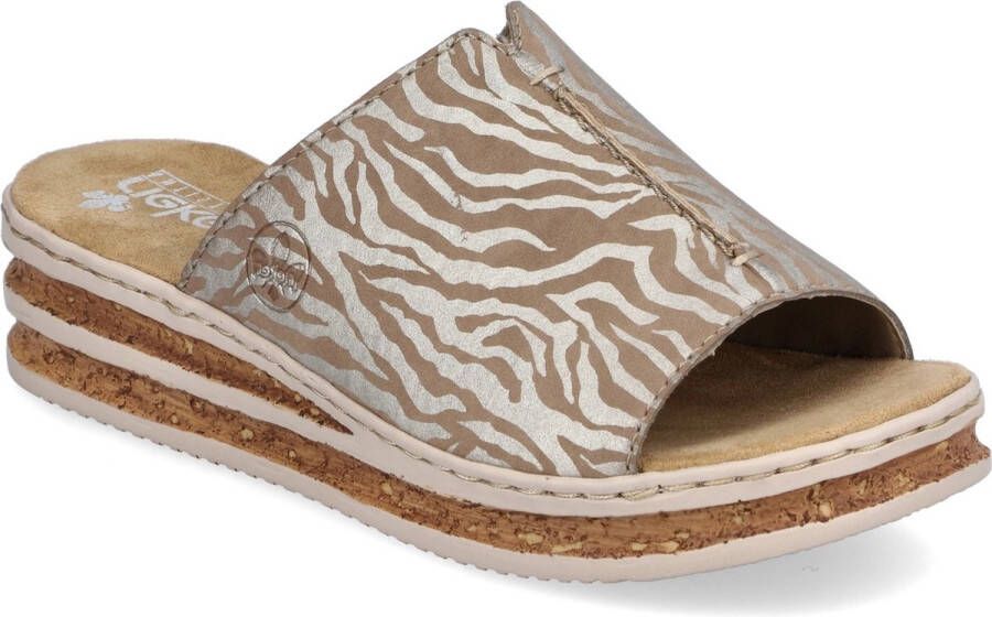 Rieker dames slipper Beige multi