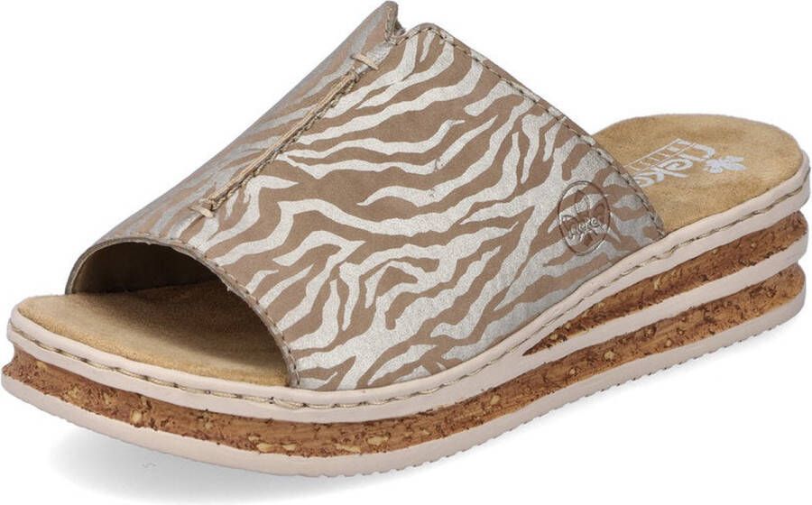 Rieker dames slipper Beige multi