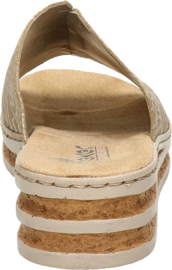 Rieker dames slipper Beige multi