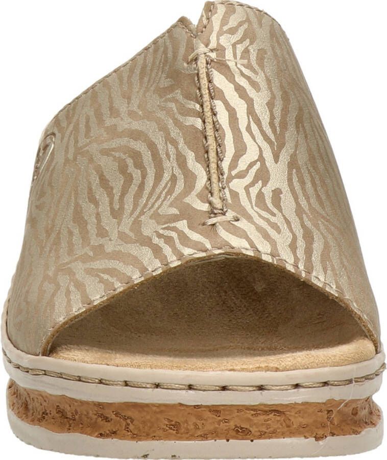 Rieker dames slipper Beige multi