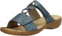 Rieker 60885 12 slipper Blauw Dames - Thumbnail 9