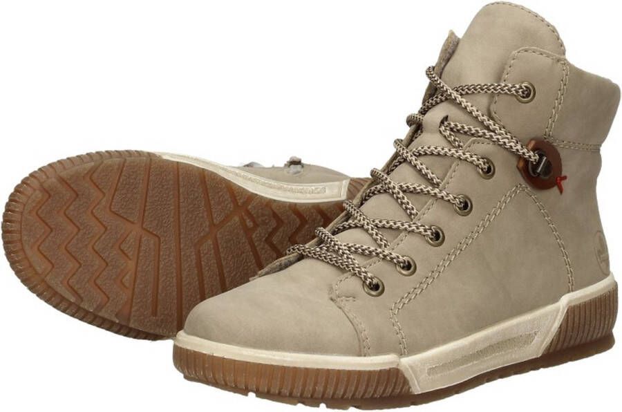 Rieker dames veterboot Beige