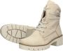 Rieker Beige Bikerboot Jaarrond Draagbaar Zachte Voering Rits & Vetersluiting Beige Dames - Thumbnail 14