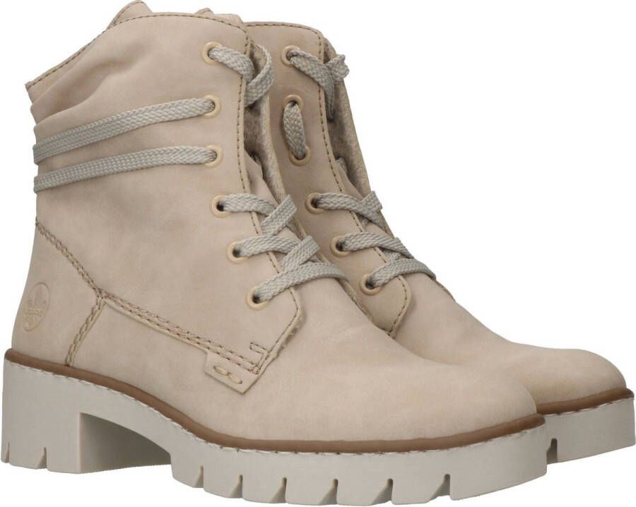 Rieker dames veterboot Ecru