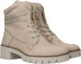 Rieker Beige Bikerboot Jaarrond Draagbaar Zachte Voering Rits & Vetersluiting Beige Dames - Thumbnail 13