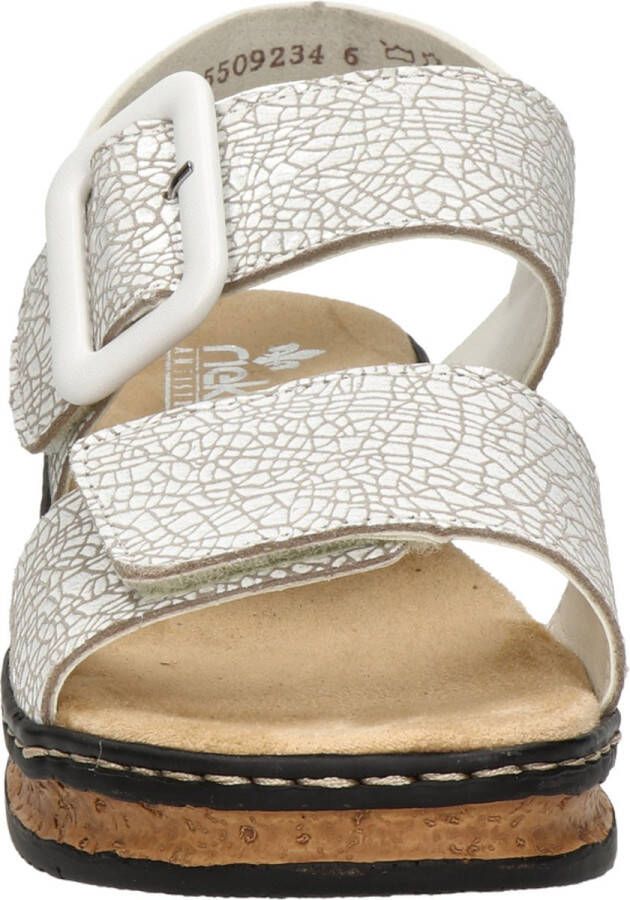 Rieker E1 2 Sandalen wit Synthetisch Dames