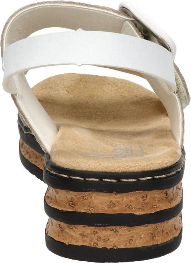 Rieker E1 2 Sandalen wit Synthetisch Dames