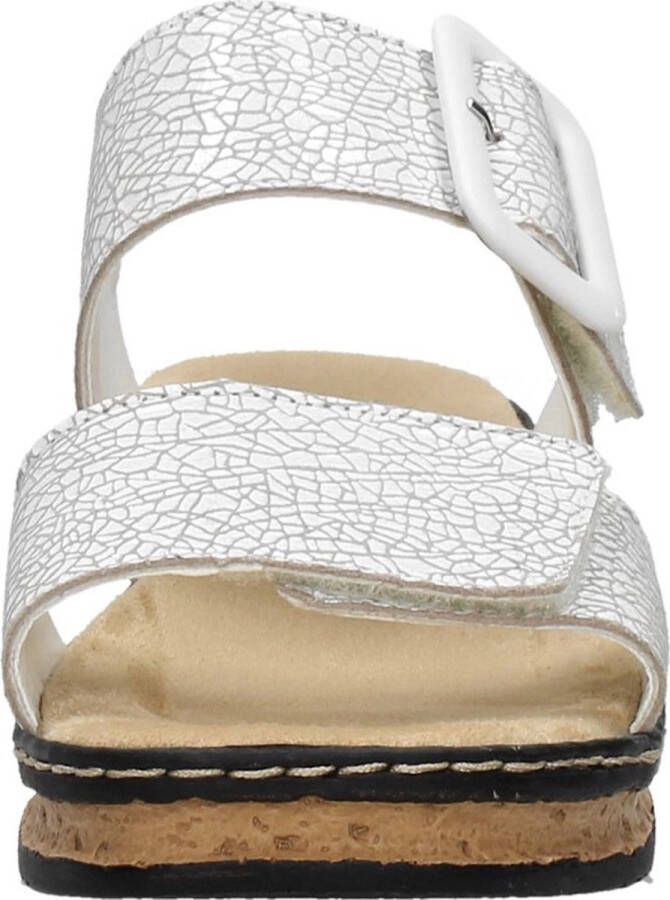 Rieker E1 2 Sandalen wit Synthetisch Dames