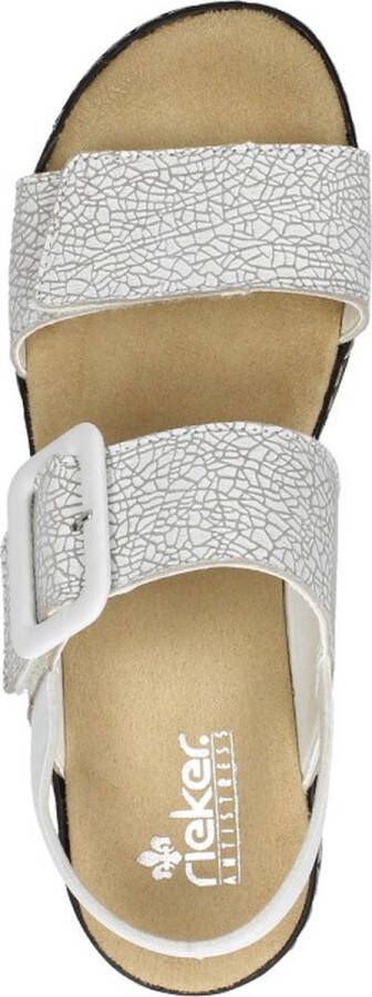 Rieker E1 2 Sandalen wit Synthetisch Dames