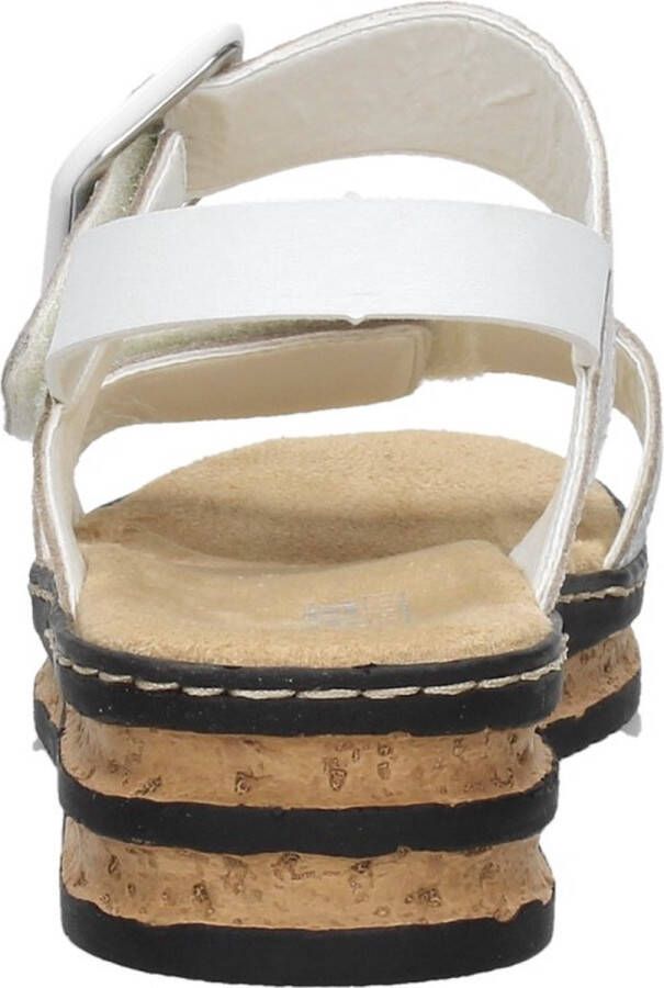 Rieker E1 2 Sandalen wit Synthetisch Dames