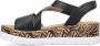 Rieker Elas Sandalen zwart Synthetisch Dames - Thumbnail 20