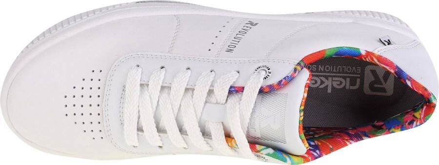 Rieker Evolution W0702-80 Vrouwen Wit Sneakers