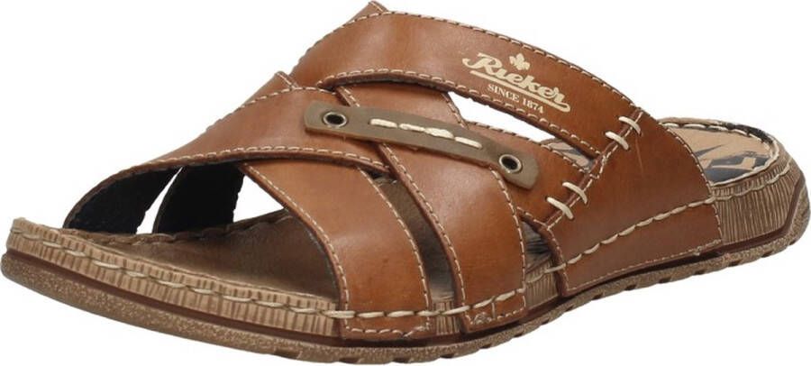 Rieker -Heren cognac caramel pantoffels & slippers - Foto 12