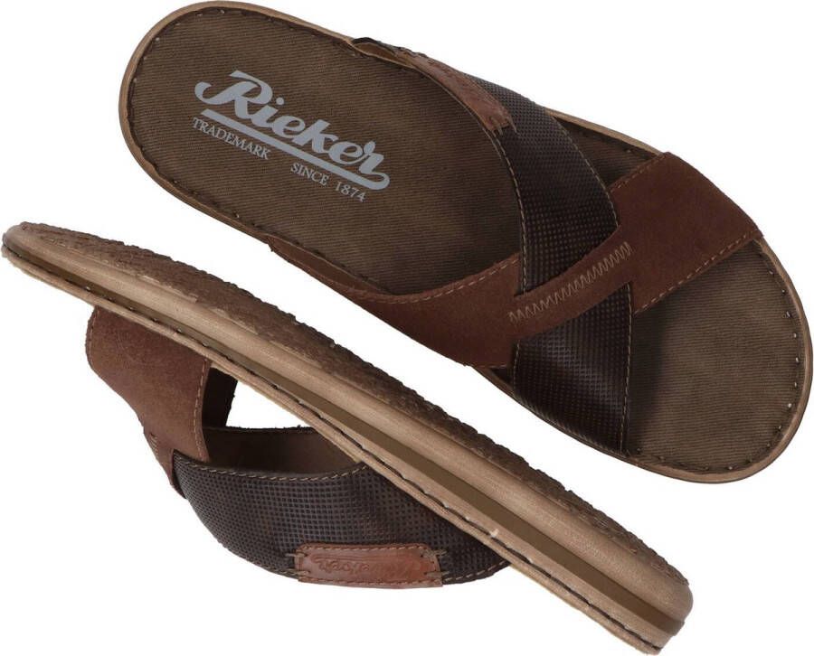 Rieker Heren Slipper 21063-20 Bruin