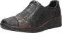 Rieker Blauwe Slip-On met Cognac Details Black Dames - Thumbnail 12