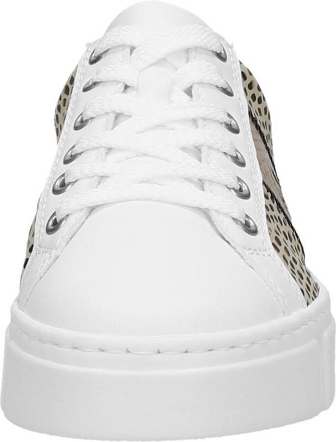 Rieker Print Sneakers wit Synthetisch Dames