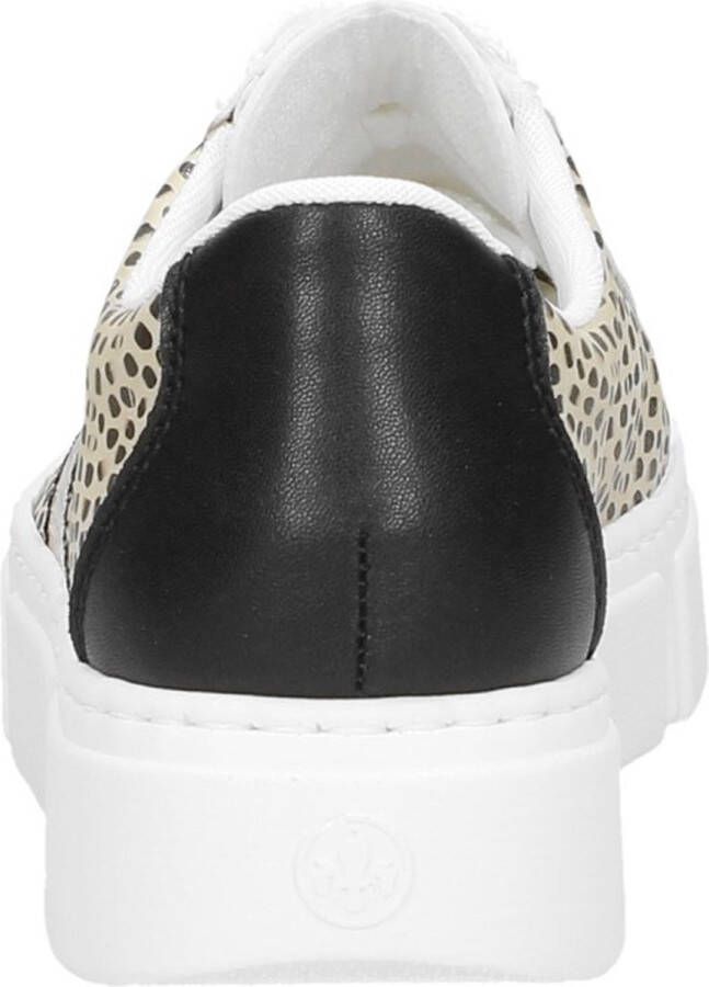 Rieker Print Sneakers wit Synthetisch Dames