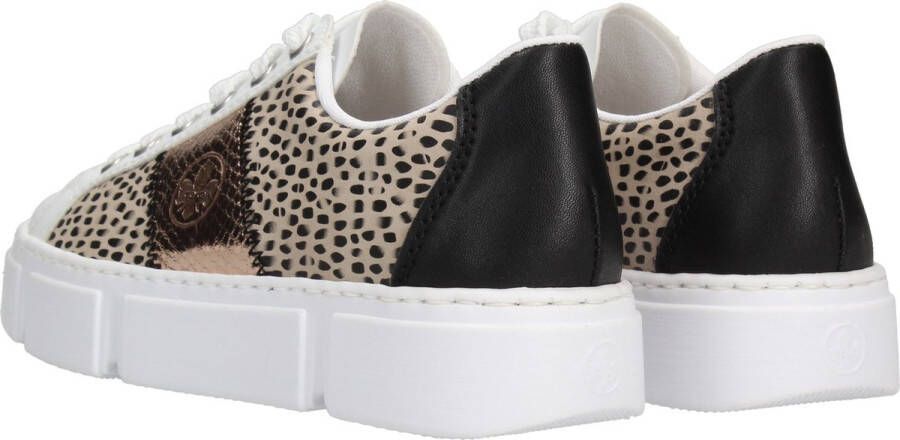 Rieker Print Sneakers wit Synthetisch Dames