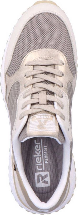 Rieker Revolution Beige en Goud Sneaker Beige Dames - Foto 14