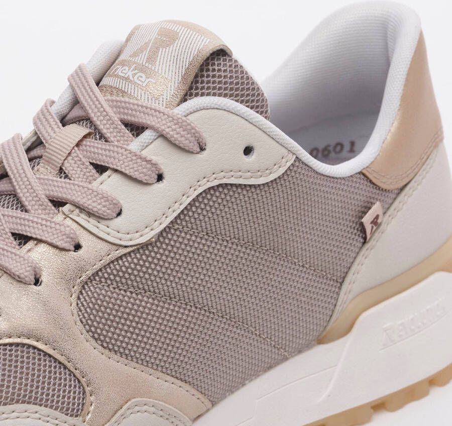 Rieker Revolution Beige en Goud Sneaker Beige Dames - Foto 15