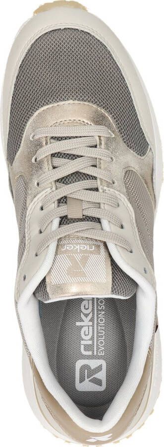 Rieker Revolution Beige en Goud Sneaker Beige Dames - Foto 9