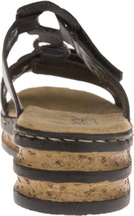 Rieker Blauwe Synthetische Sandalen met Klittenbandsluiting Blauw Dames - Foto 15