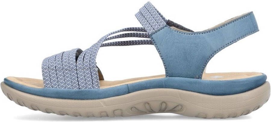 Rieker Sandalen blauw Textiel Dames