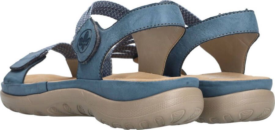 Rieker Sandalen blauw Textiel Dames