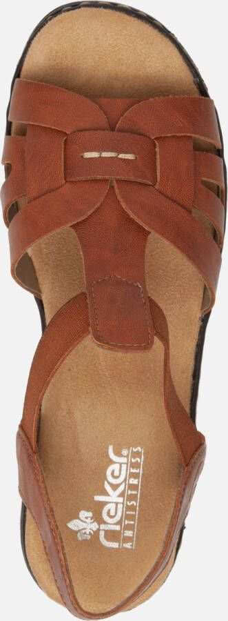 Rieker Sandalen cognac Imitatieleer Dames