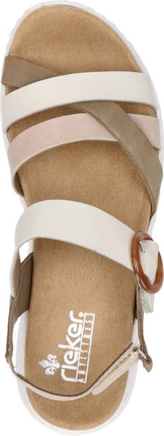 Rieker Sandalen grijs Synthetisch Dames