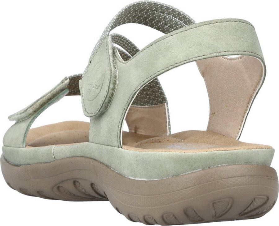 Rieker Sandalen groen Synthetisch Dames